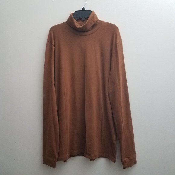 Topman Other - Topman Men's Turtleneck Shirt Sz Large Solid Brown